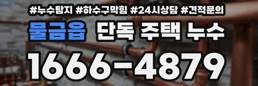 물금읍 단독 주택 누수