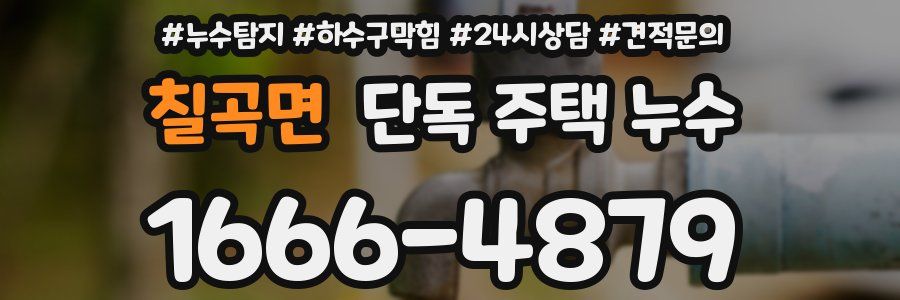 칠곡면 단독 주택 누수