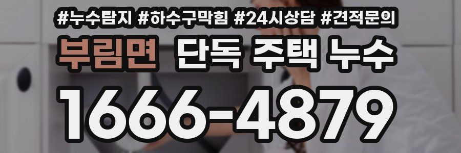 부림면 단독 주택 누수