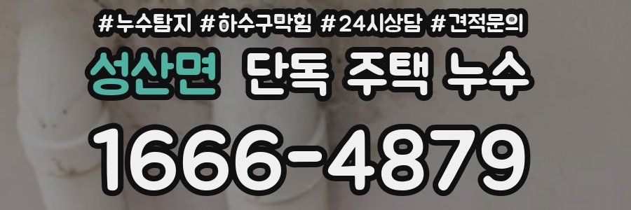 성산면 단독 주택 누수