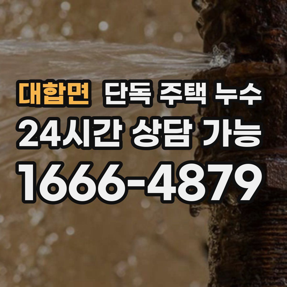 대합면 단독 주택 누수