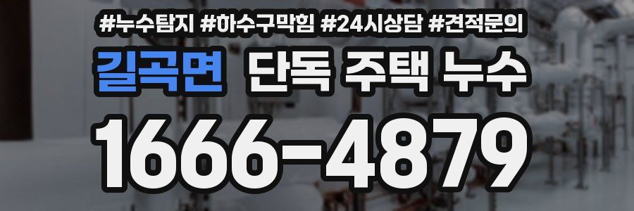 길곡면 단독 주택 누수