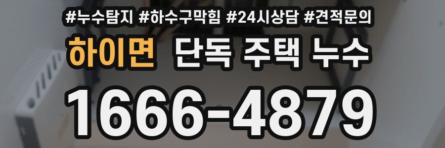 하이면 단독 주택 누수