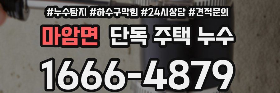 마암면 단독 주택 누수