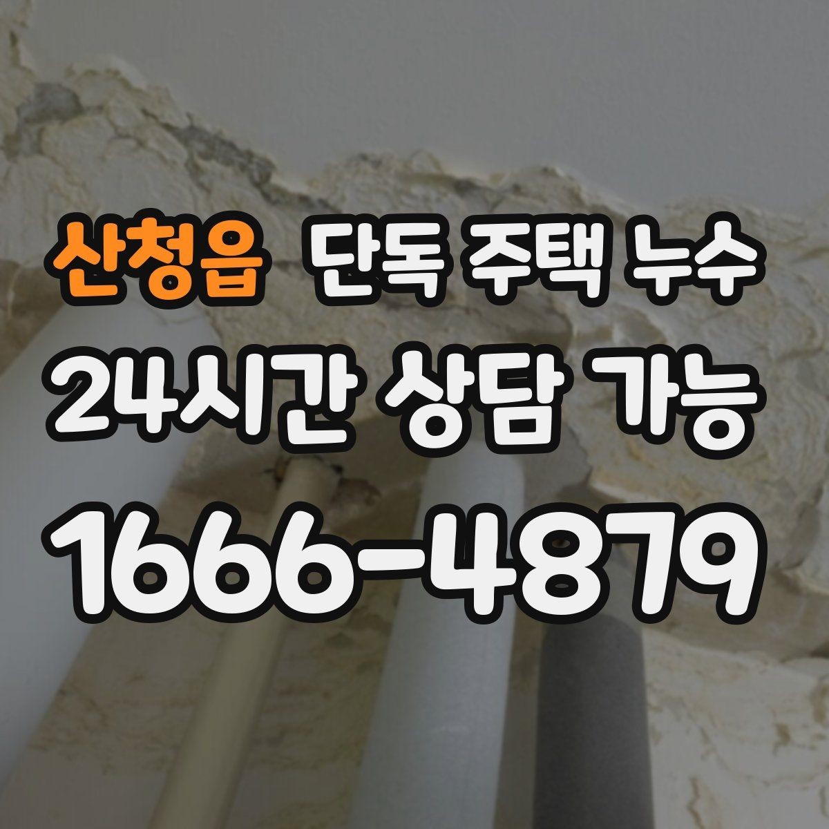 산청읍 단독 주택 누수 빗물 흔적과 배관 누수 흔적 차이