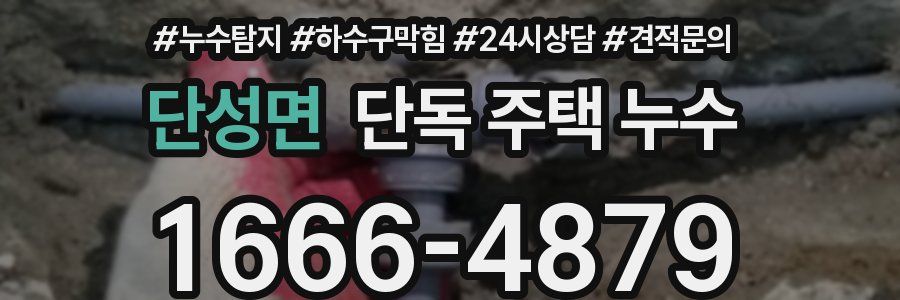 단성면 단독 주택 누수