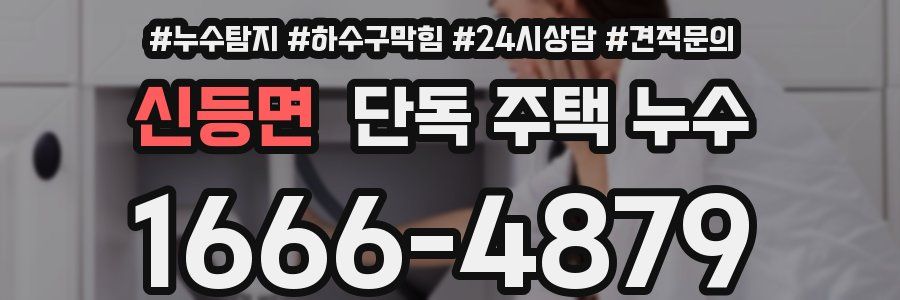 신등면 단독 주택 누수