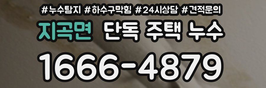 지곡면 단독 주택 누수