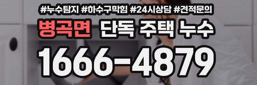 병곡면 단독 주택 누수