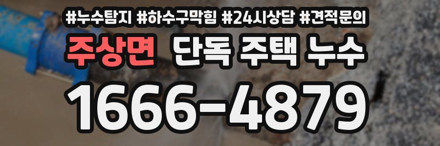 주상면 단독 주택 누수