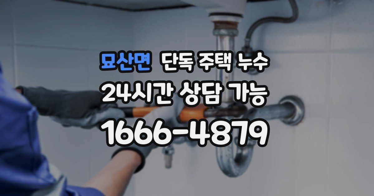 묘산면 단독 주택 누수