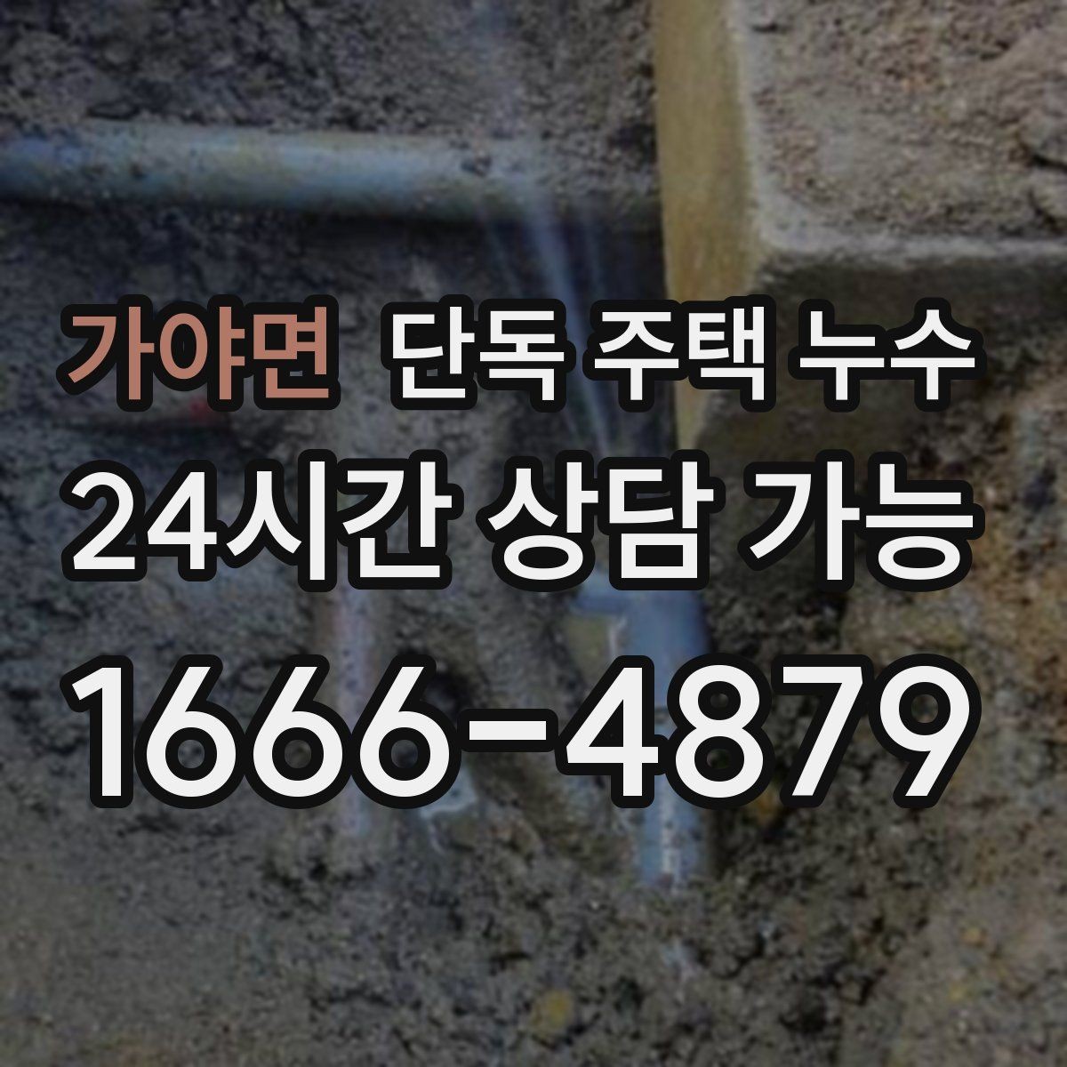 가야면 단독 주택 누수 주방 싱크대 아래 물 고임 원인 찾기