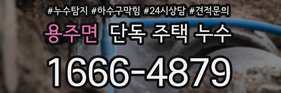 용주면 단독 주택 누수