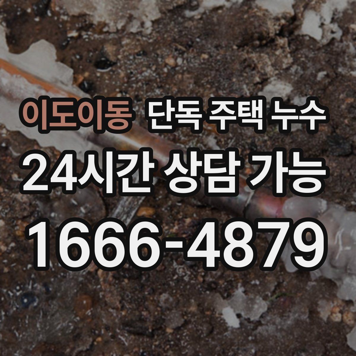 이도이동 단독 주택 누수 특정 시간대에만 축축해지는 이유