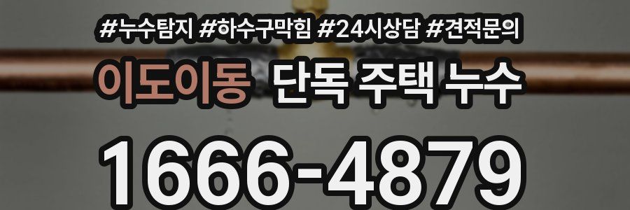 이도이동 단독 주택 누수