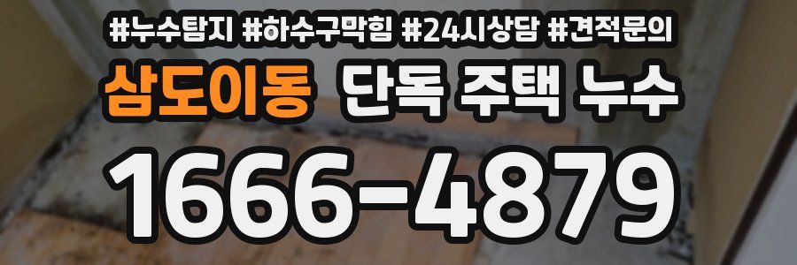 삼도이동 단독 주택 누수