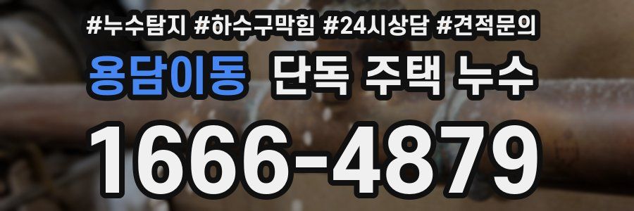 용담이동 단독 주택 누수