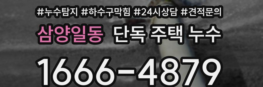 삼양일동 단독 주택 누수