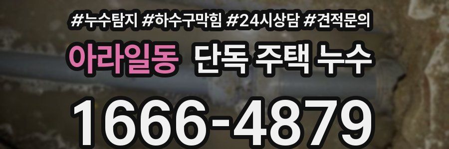 아라일동 단독 주택 누수
