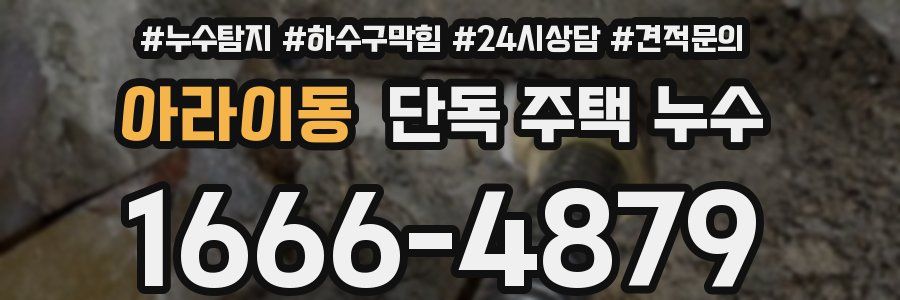 아라이동 단독 주택 누수