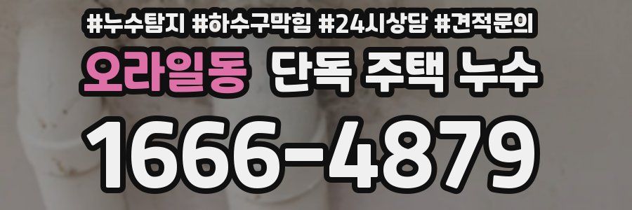 오라일동 단독 주택 누수