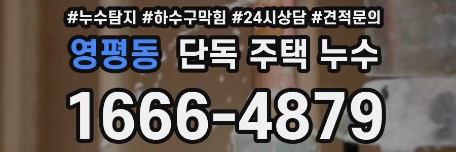 영평동 단독 주택 누수