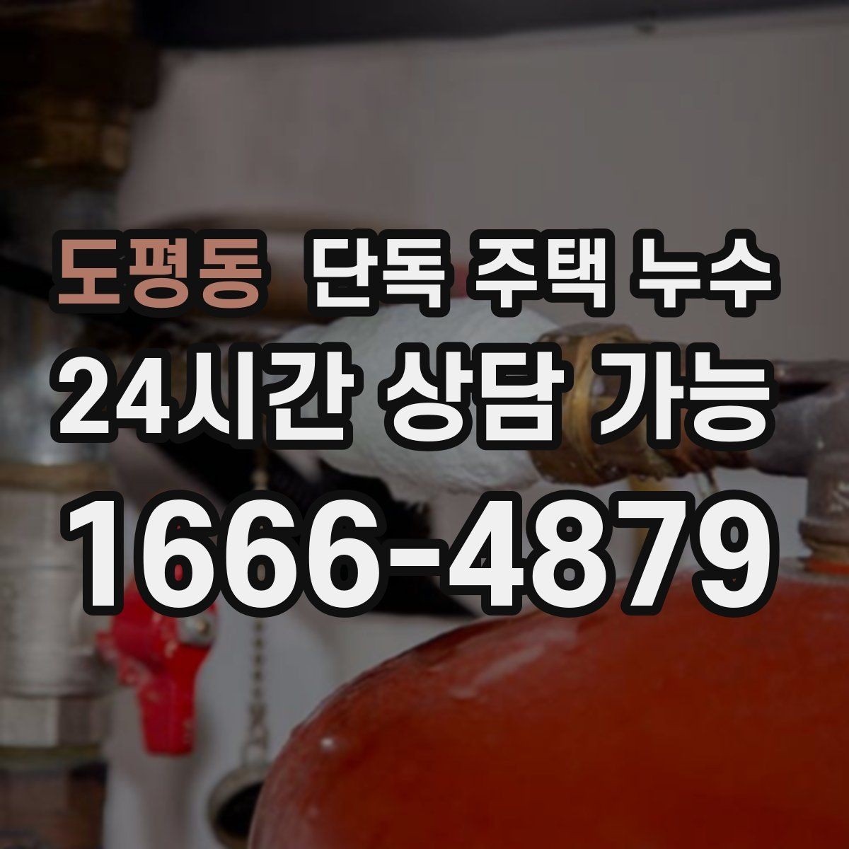 도평동 단독 주택 누수 다용도실 바닥 물자국이 사라지지 않을 때