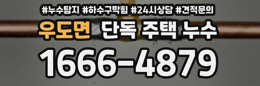 우도면 단독 주택 누수