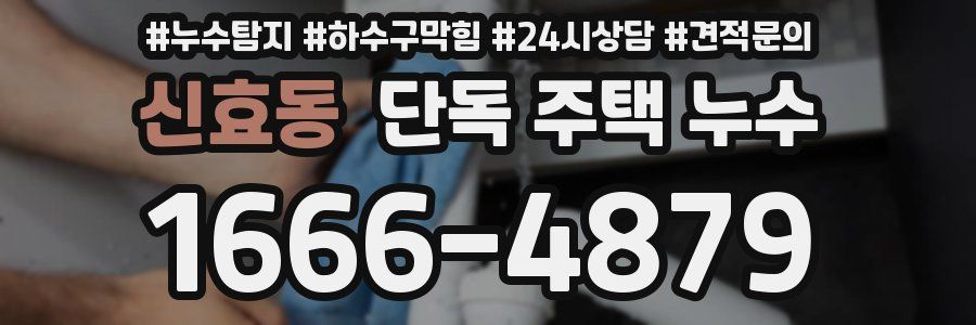 신효동 단독 주택 누수