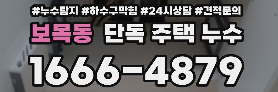 보목동 단독 주택 누수