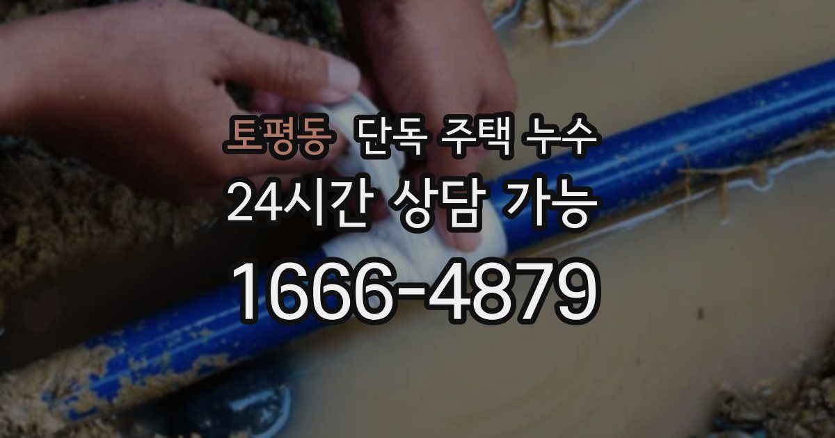 토평동 단독 주택 누수