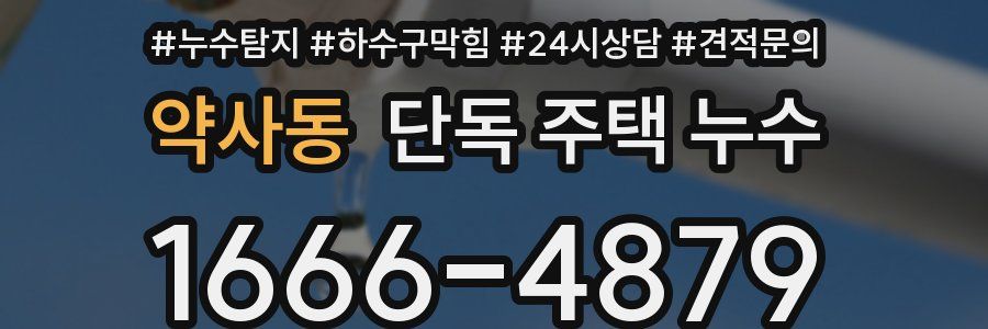 약사동 단독 주택 누수