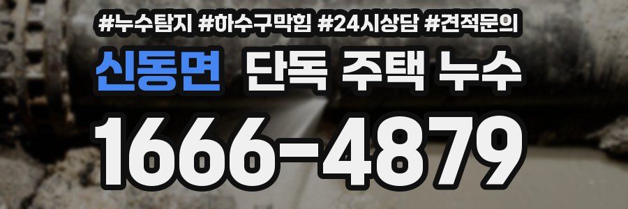 신동면 단독 주택 누수