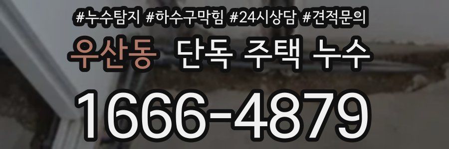 우산동 단독 주택 누수