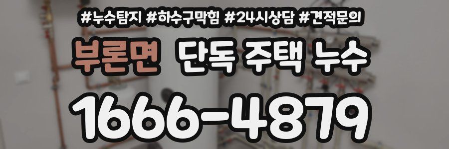 부론면 단독 주택 누수