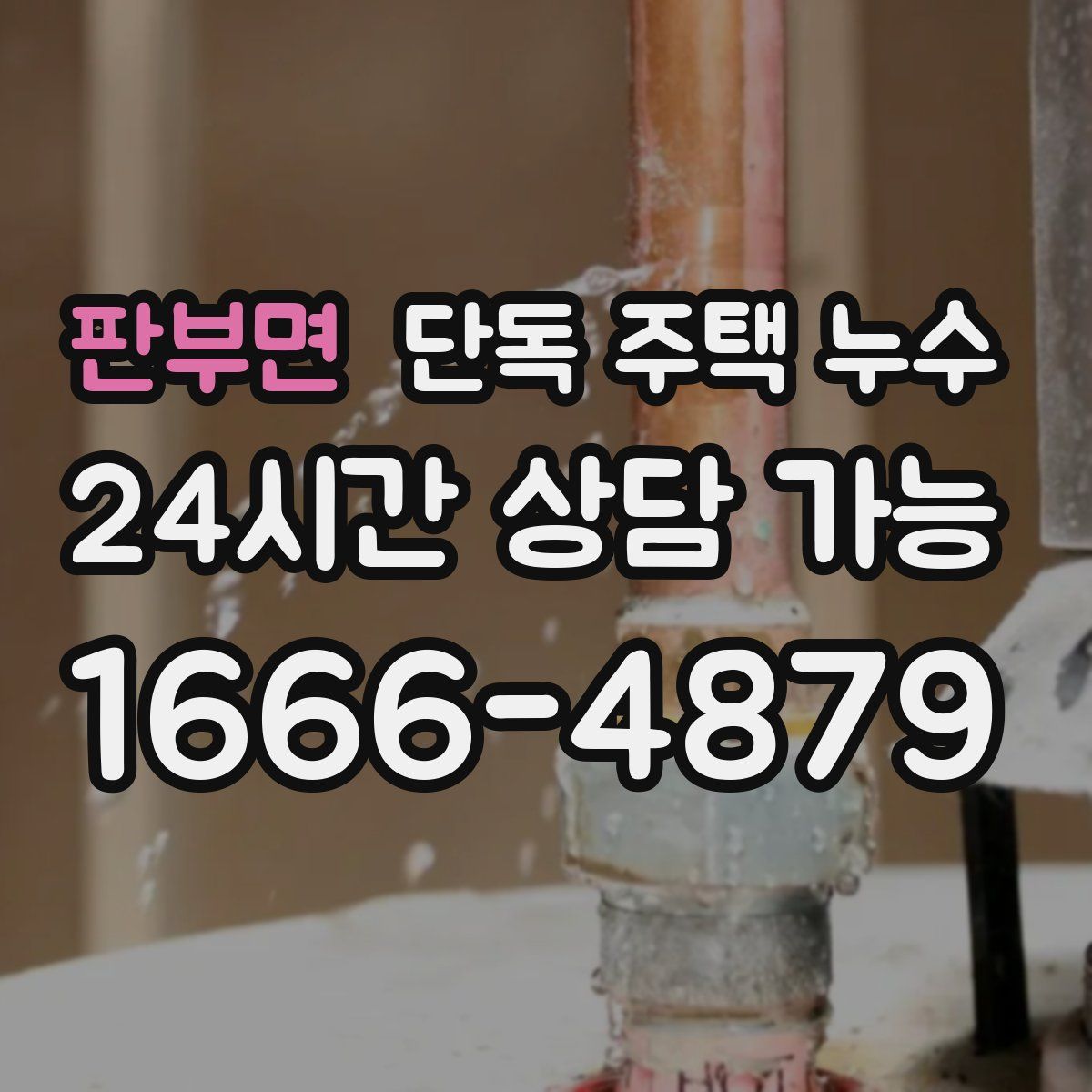 판부면 단독 주택 누수