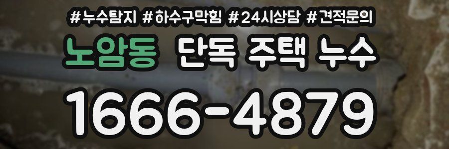 노암동 단독 주택 누수