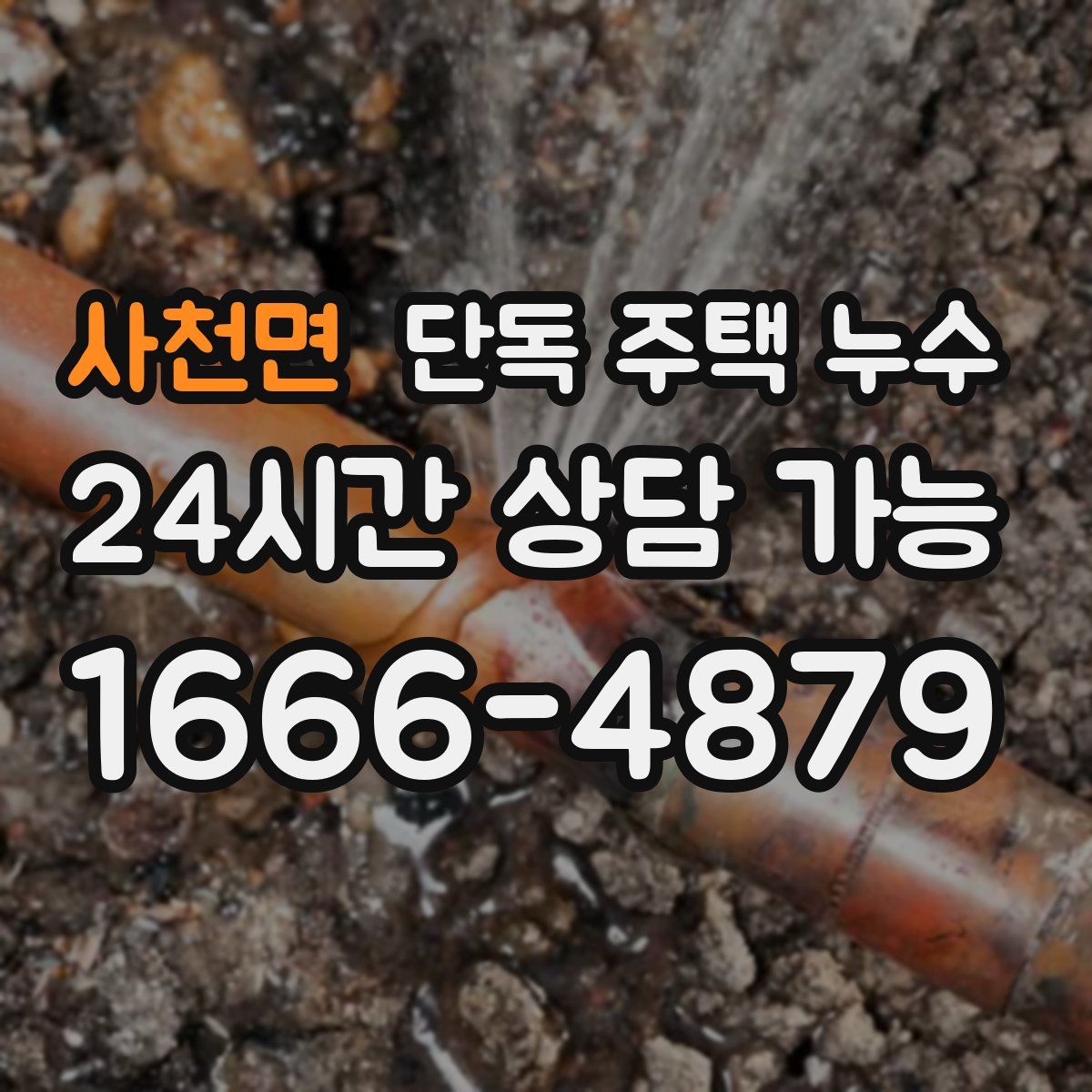 사천면 단독 주택 누수