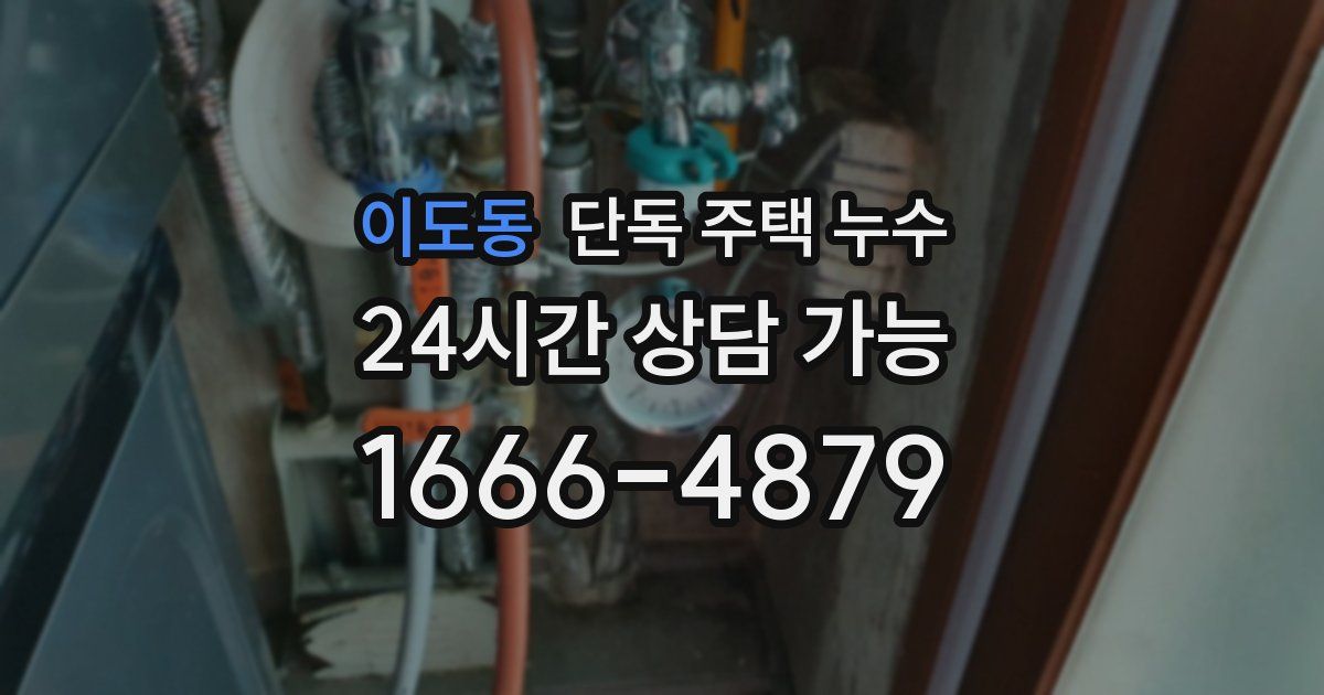 이도동 단독 주택 누수