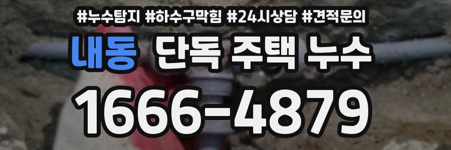 내동 단독 주택 누수