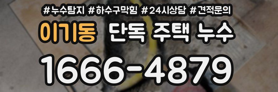 이기동 단독 주택 누수