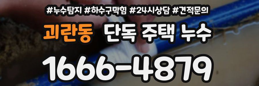 괴란동 단독 주택 누수