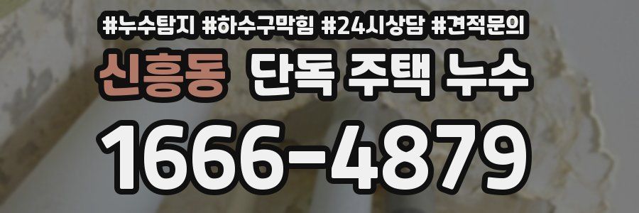 신흥동 단독 주택 누수