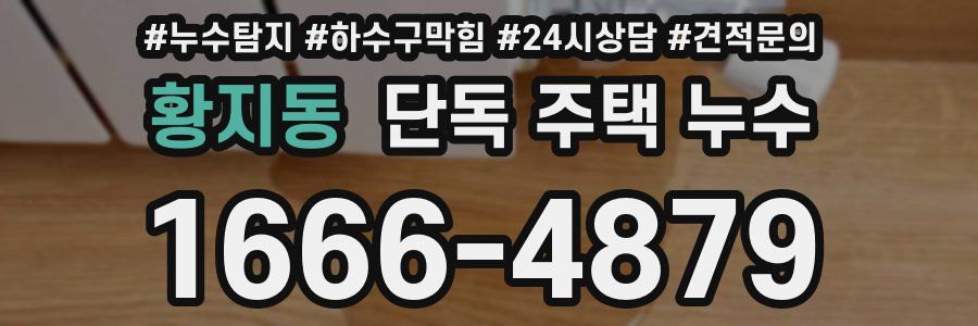 황지동 단독 주택 누수