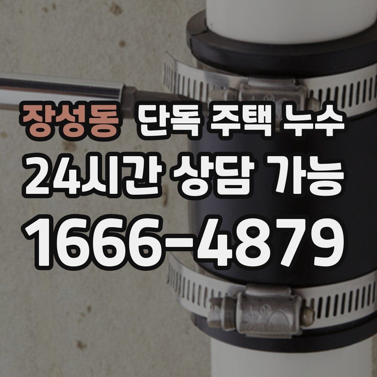 장성동 단독 주택 누수 욕실 문턱 주변 물이 고일 때
