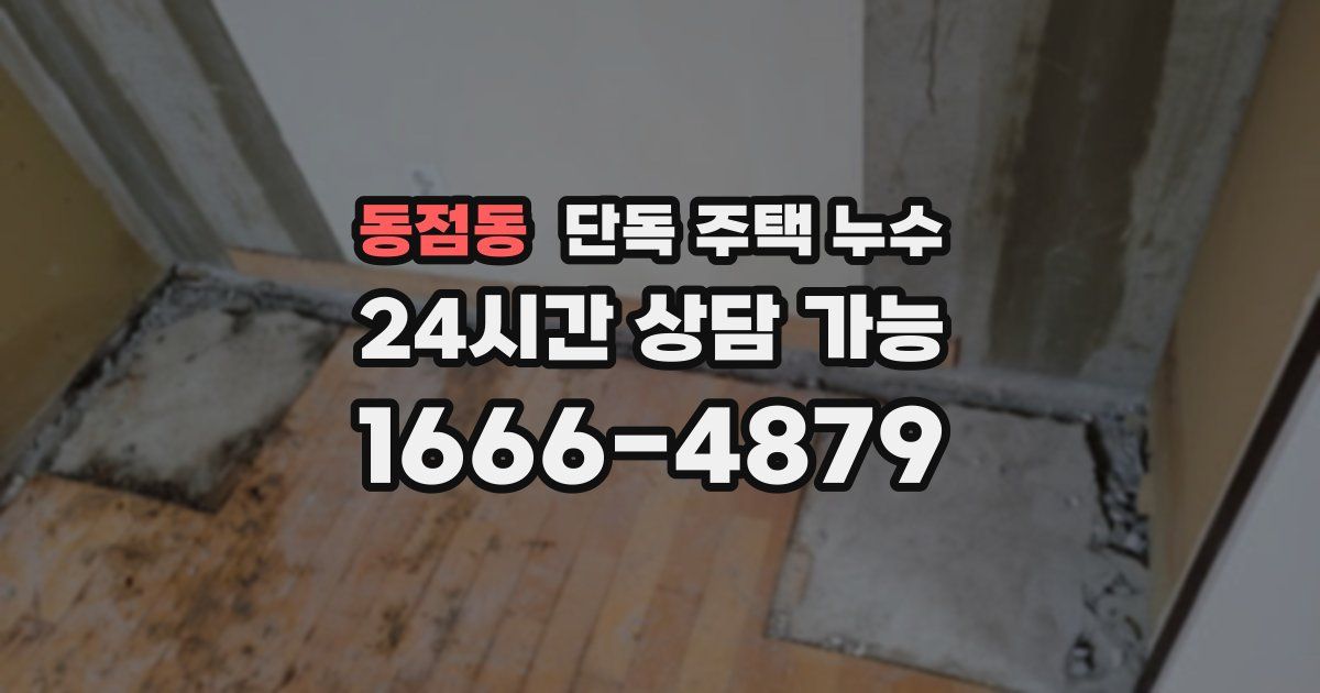 동점동 단독 주택 누수