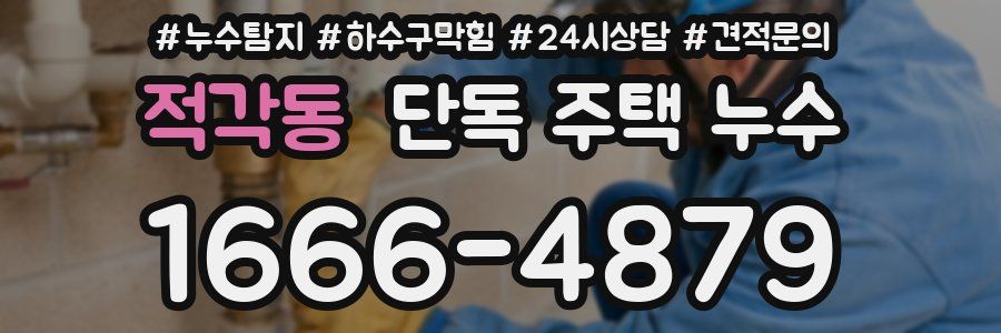 적각동 단독 주택 누수