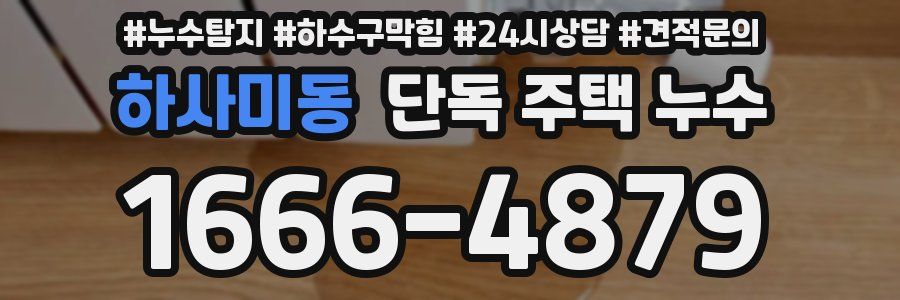 하사미동 단독 주택 누수