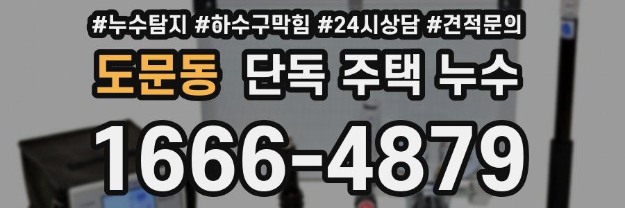 도문동 단독 주택 누수