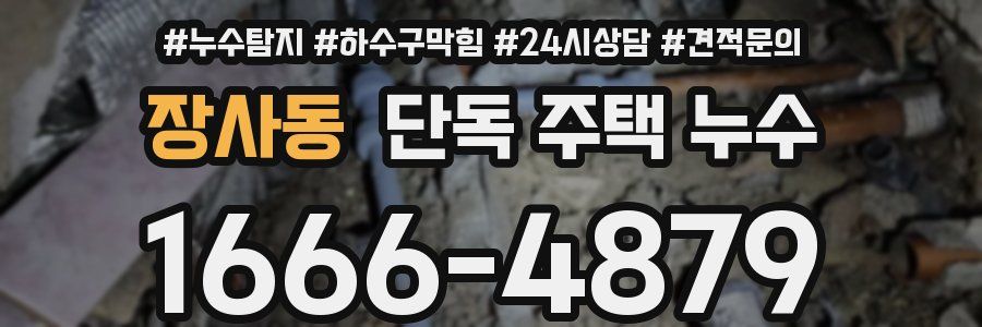 장사동 단독 주택 누수